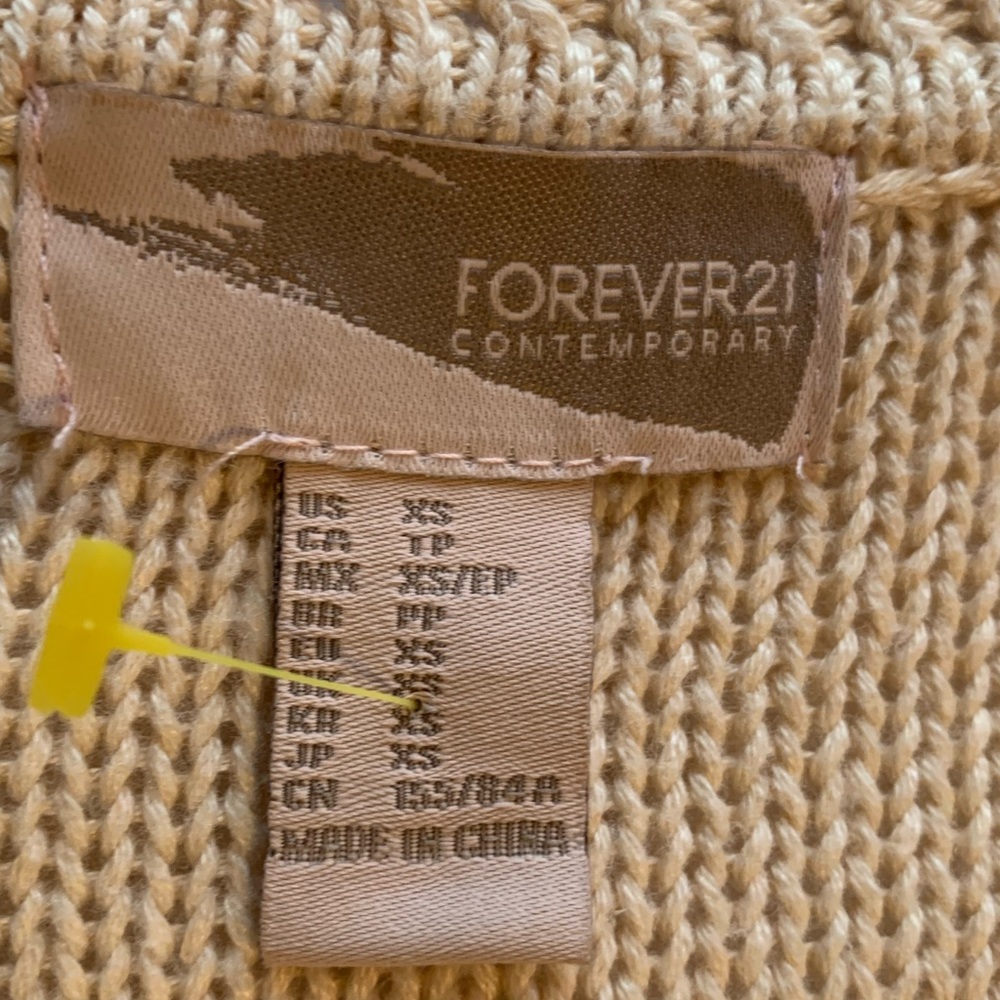 Beige Forever21 Sweater